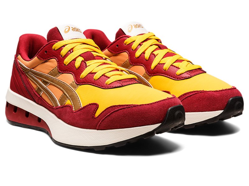 Women's Asics JOGger X81 Sneakers Honey/Burgundy Canada | CA1804-115