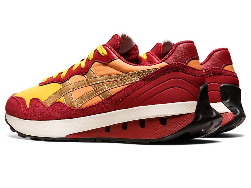 Women's Asics JOGger X81 Sneakers Honey/Burgundy Canada | CA1804-115