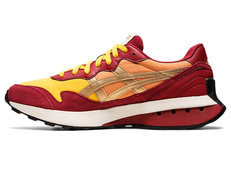 Women's Asics JOGger X81 Sneakers Honey/Burgundy Canada | CA1804-115