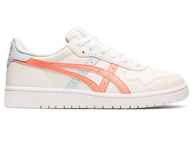 Women\'s Asics Japan S Netball Shoes Cream/Sun Coral Canada | CA0066-767