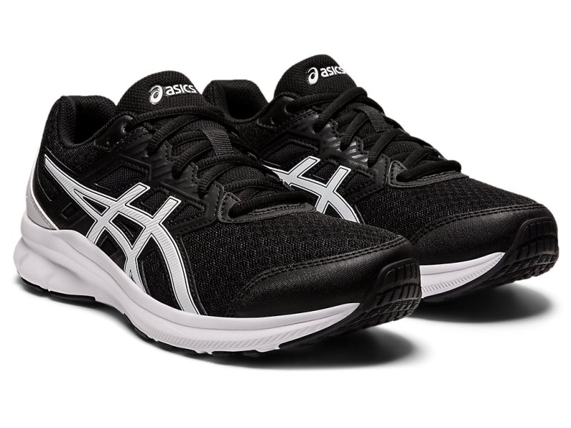 Women's Asics Jolt 3 (D) Running Shoes Black/White Canada | CA1192-439