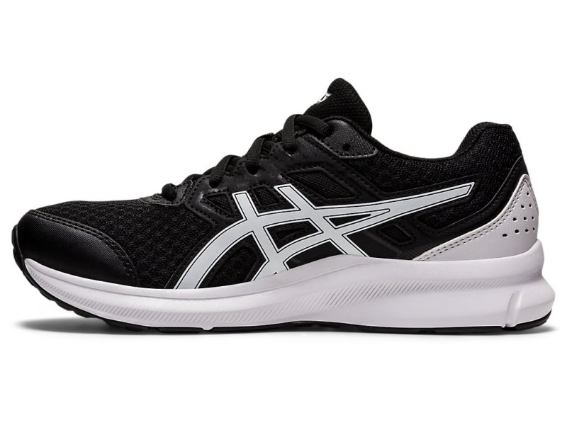 Women's Asics Jolt 3 (D) Running Shoes Black/White Canada | CA1192-439