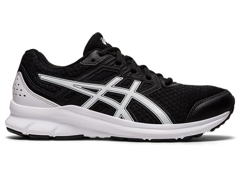 Women\'s Asics Jolt 3 (D) Running Shoes Black/White Canada | CA1192-439