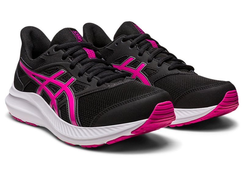 Women's Asics Jolt 4 Running Shoes Black/Pink Rave Canada | CA1081-427