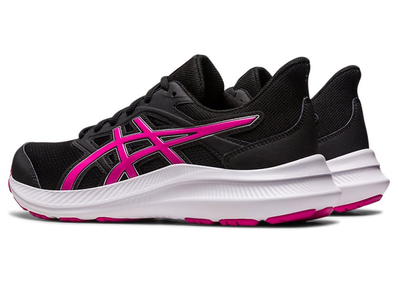 Women's Asics Jolt 4 Running Shoes Black/Pink Rave Canada | CA1081-427