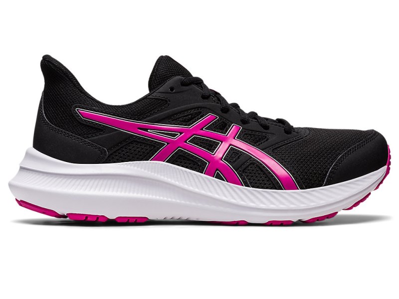 Women\'s Asics Jolt 4 Running Shoes Black/Pink Rave Canada | CA9471-715