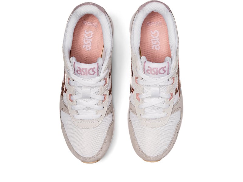 Women's Asics Lyte Classic Sneakers White/Rose Gold Canada | CA9473-619