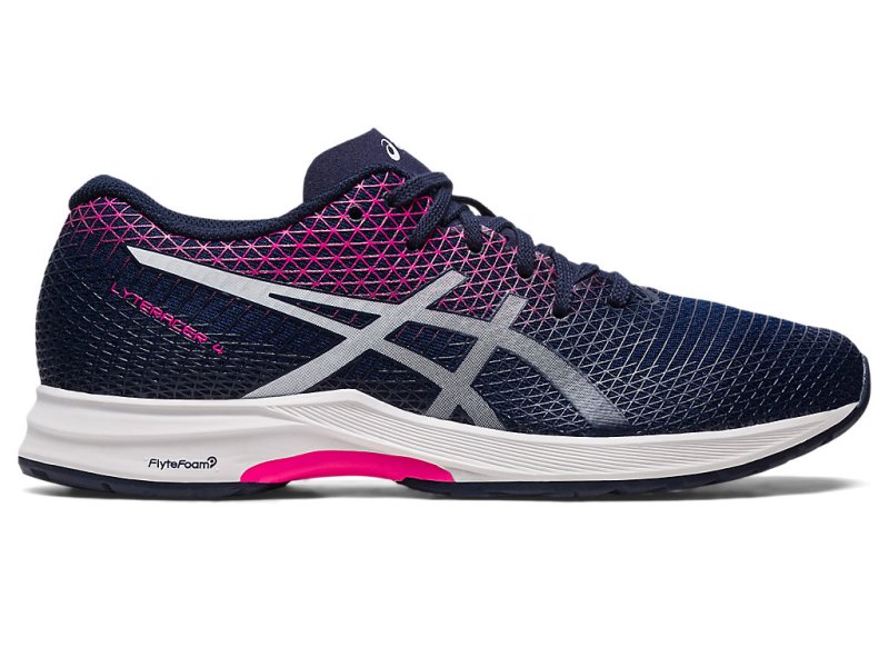 Women\'s Asics LyterACEr 4 Running Shoes Midnight/White Canada | CA8622-869