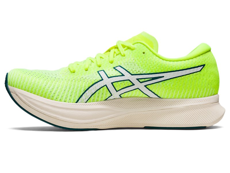 Women's Asics Magic Speed 2 Running Shoes Safety Yellow/White Canada | CA0600-373