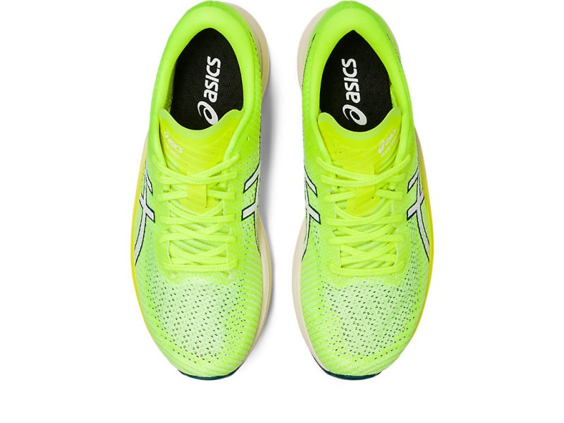 Women's Asics Magic Speed 2 Running Shoes Safety Yellow/White Canada | CA0600-373