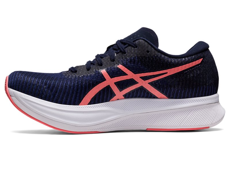 Women's Asics Magic Speed 2 Running Shoes Indigo Blue/Papaya Canada | CA2194-764