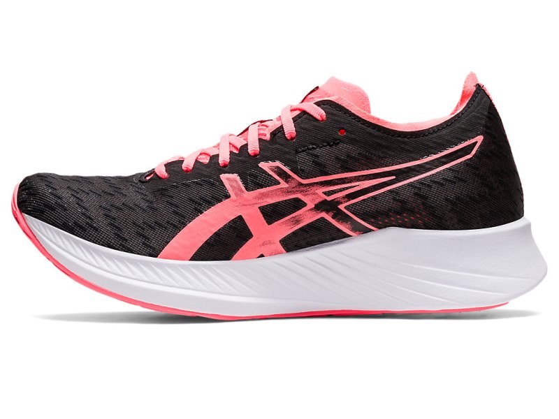 Women's Asics Magic Speed Running Shoes Black/Blazing Coral Canada | CA4068-797