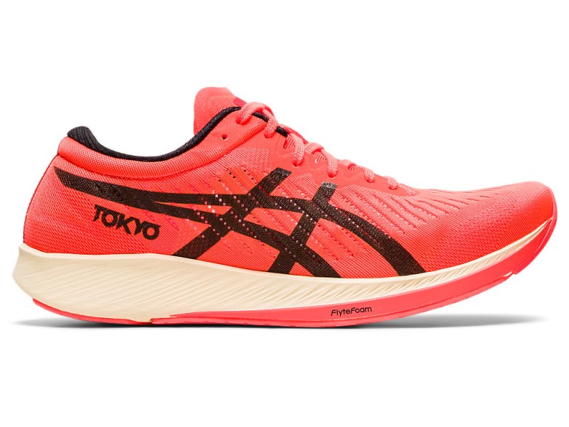 Women\'s Asics MetarACEr Tokyo Running Shoes Sunrise Red/Black Canada | CA9034-880