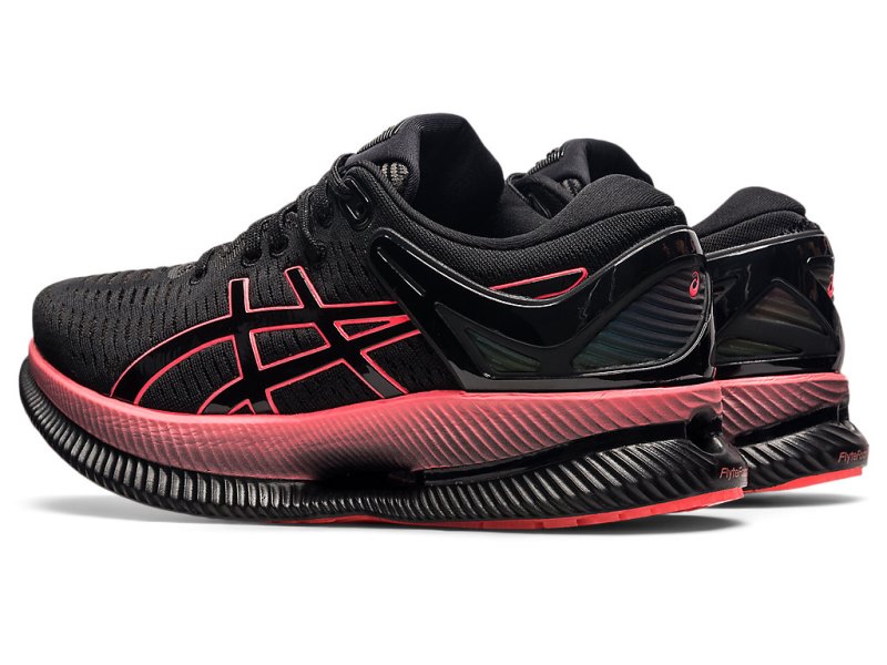 Women's Asics Metaride Running Shoes Black/Blazing Coral Canada | CA3295-744