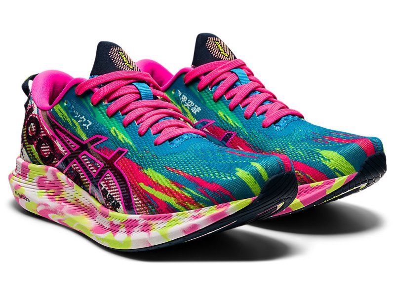 Women's Asics Noosa Tri 13 Running Shoes Digital Aqua/Hot Pink Canada | CA5131-283