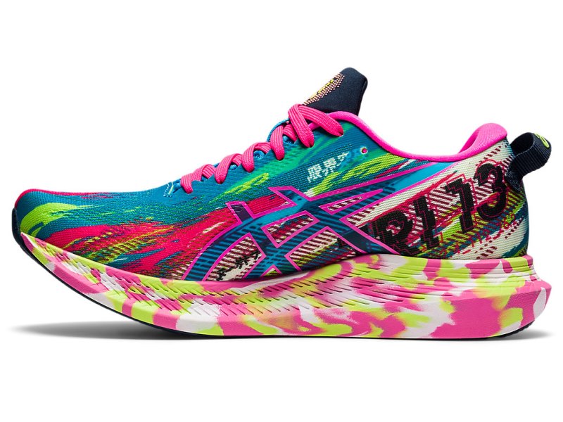 Women's Asics Noosa Tri 13 Running Shoes Digital Aqua/Hot Pink Canada | CA5131-283