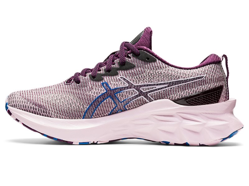 Women's Asics Novablast 2 LE Running Shoes Deep Plum/Barely Rose Canada | CA3269-181