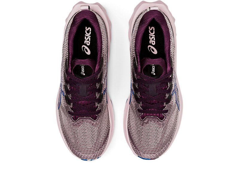 Women's Asics Novablast 2 LE Running Shoes Deep Plum/Barely Rose Canada | CA3269-181