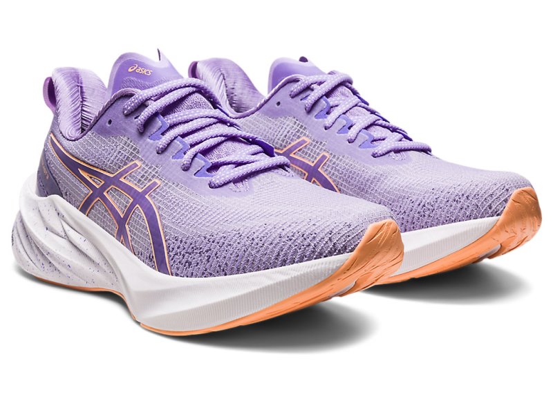 Women's Asics Novablast 3 LE Running Shoes Digital Violet/Summer Dune Canada | CA2752-346