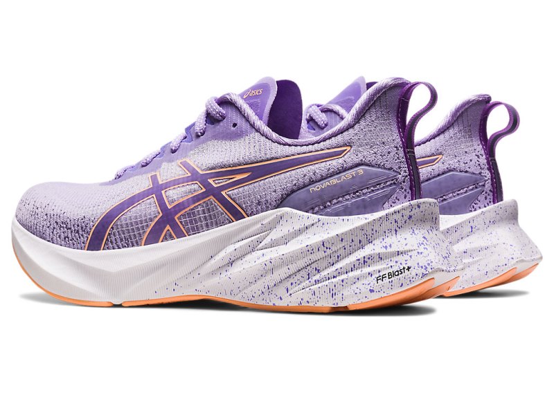 Women's Asics Novablast 3 LE Running Shoes Digital Violet/Summer Dune Canada | CA2752-346