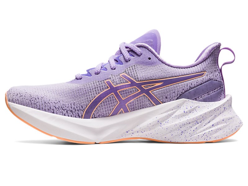 Women's Asics Novablast 3 LE Running Shoes Digital Violet/Summer Dune Canada | CA2752-346