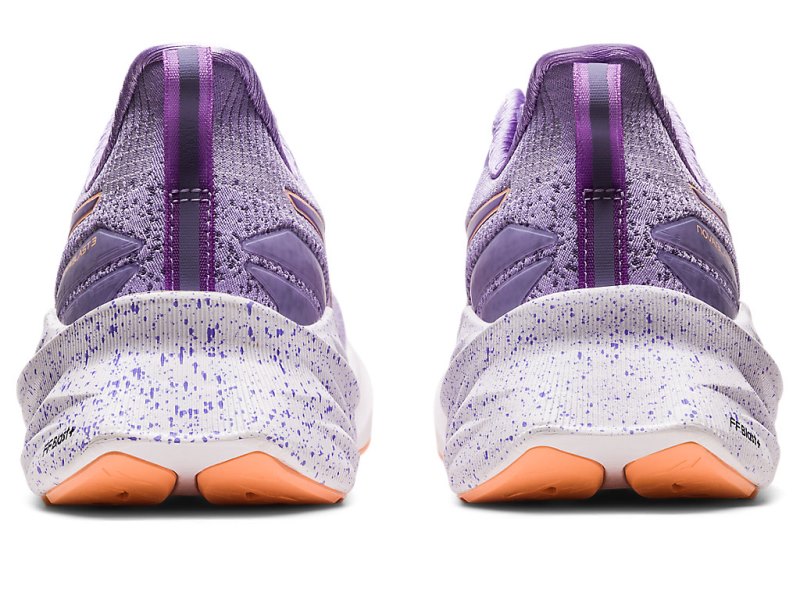 Women's Asics Novablast 3 LE Running Shoes Digital Violet/Summer Dune Canada | CA2752-346