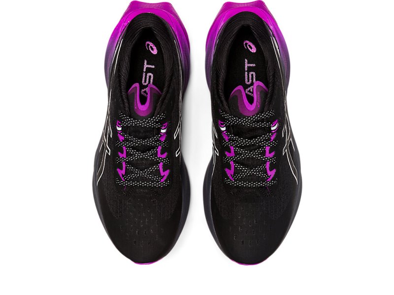 Women's Asics Novablast 3 Lite-show Running Shoes Black/Orchid Canada | CA0069-074