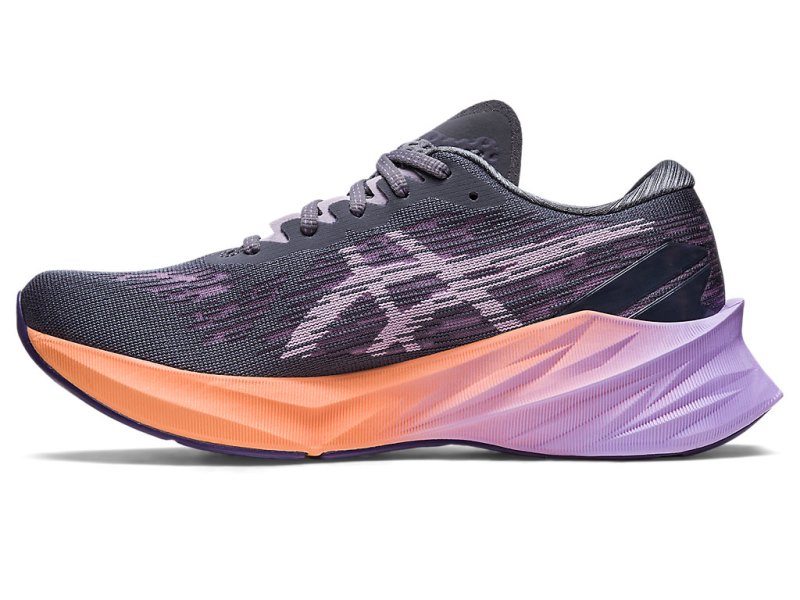 Women's Asics Novablast 3 Running Shoes Metropolis/Dusk Violet Canada | CA2808-885