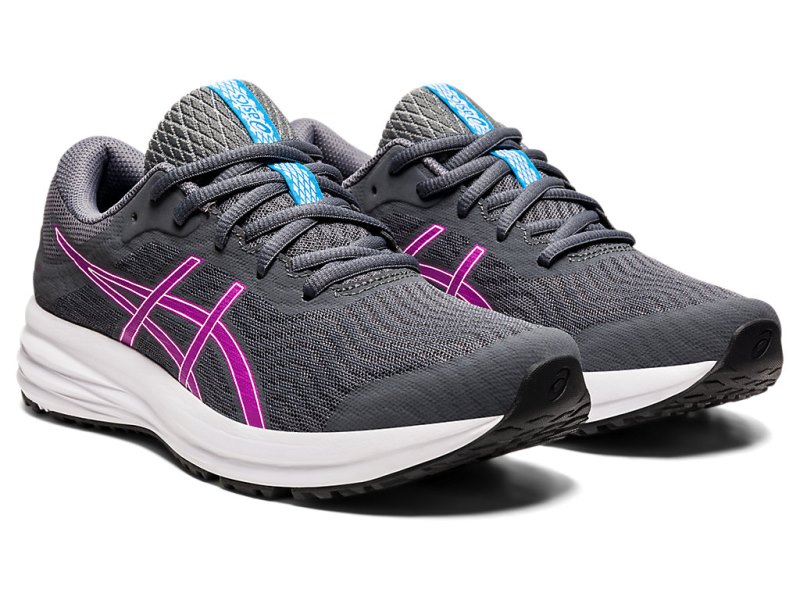 Women's Asics Patriot 12 Running Shoes Carrier Grey/Digital Grape Canada | CA5866-116