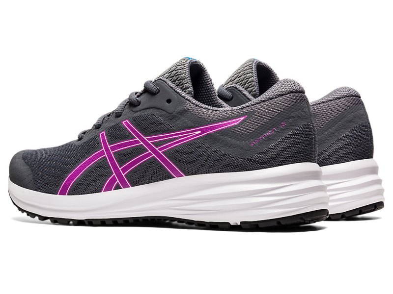 Women's Asics Patriot 12 Running Shoes Carrier Grey/Digital Grape Canada | CA5866-116