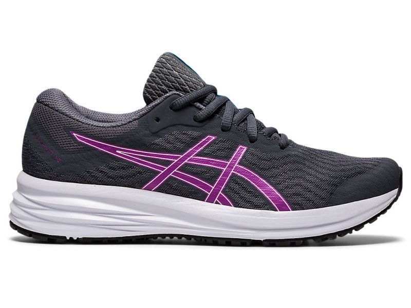 Women\'s Asics Patriot 12 Running Shoes Carrier Grey/Digital Grape Canada | CA5866-116