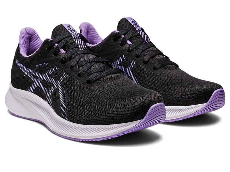 Women's Asics Patriot 13 Running Shoes Black/Digital Violet Canada | CA1399-907