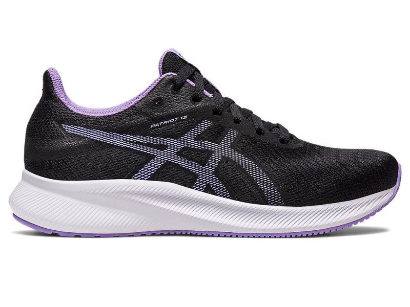 Women\'s Asics Patriot 13 Running Shoes Black/Digital Violet Canada | CA1399-907