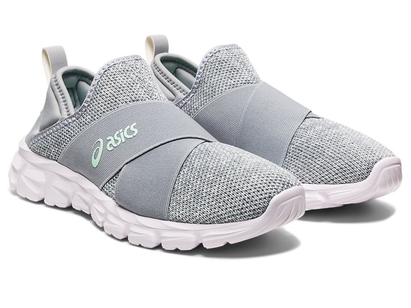 Women's Asics Quantum Lyte Slip-on Sneakers Piedmont Grey/Piedmont Grey Canada | CA2267-110