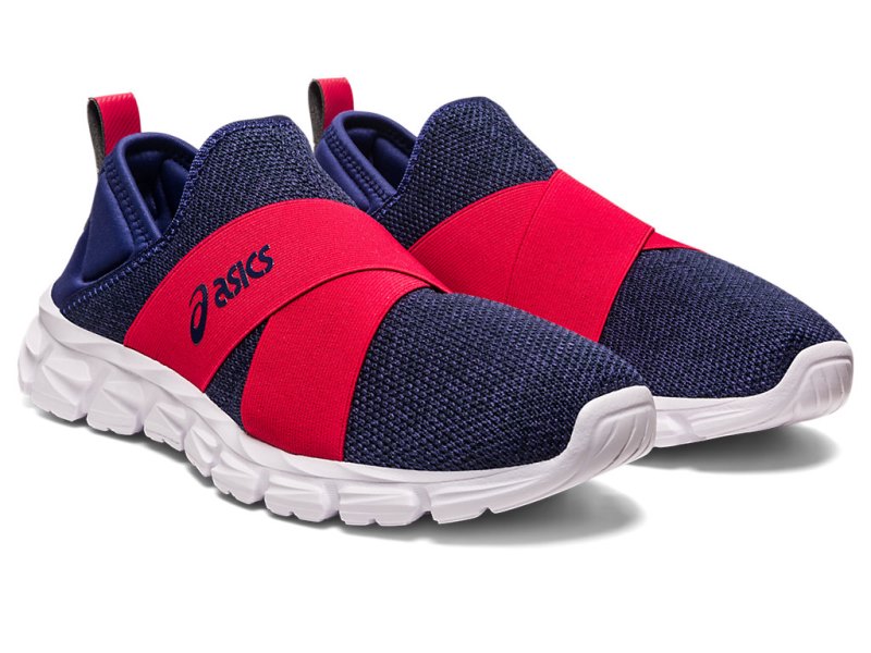 Women's Asics Quantum Lyte Slip-on Sneakers Indigo Blue/Speed Red Canada | CA5634-082