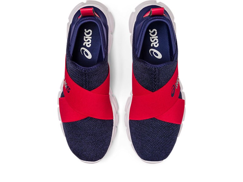 Women's Asics Quantum Lyte Slip-on Sneakers Indigo Blue/Speed Red Canada | CA5634-082