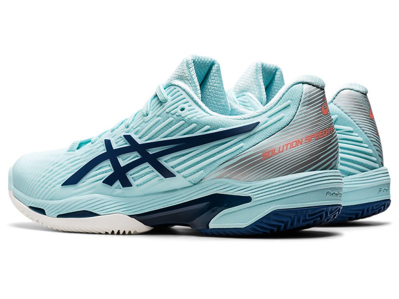 Women's Asics Solution Speed FF 2 Clay Tennis Shoes Clear Blue/Light Indigo Canada | CA6374-294