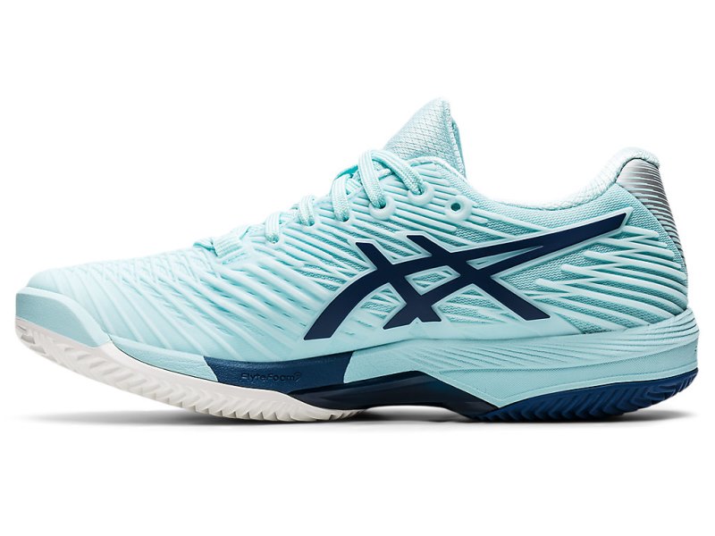 Women's Asics Solution Speed FF 2 Clay Tennis Shoes Clear Blue/Light Indigo Canada | CA6374-294