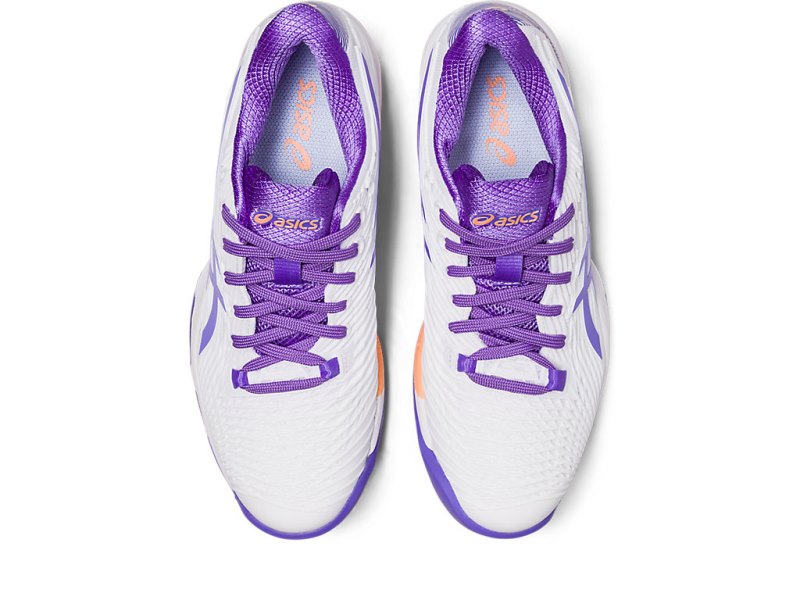 Women's Asics Solution Speed FF 2 Clay Tennis Shoes White/Amethyst Canada | CA7509-608