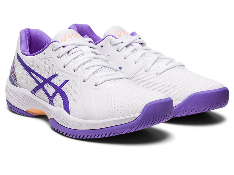 Women's Asics Solution Swift FF Tennis Shoes White/Amethyst Canada | CA3451-489