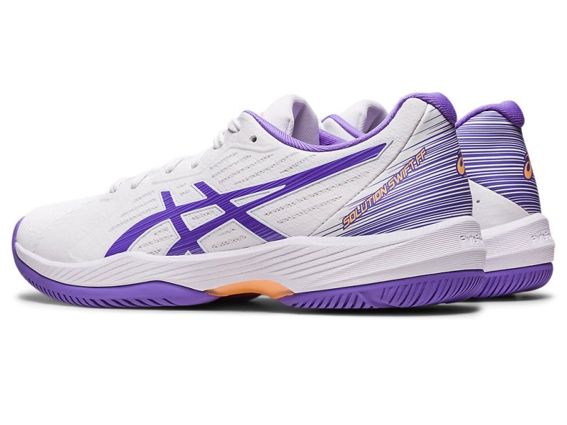 Women's Asics Solution Swift FF Tennis Shoes White/Amethyst Canada | CA3451-489