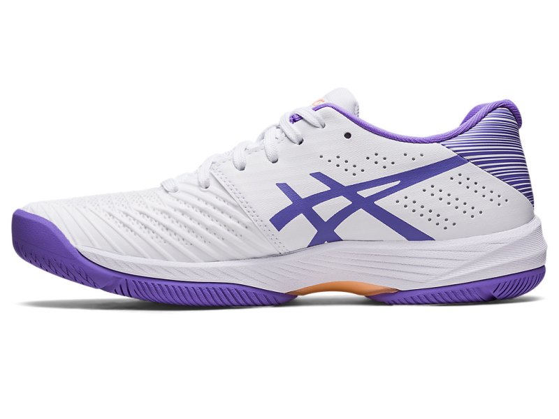 Women's Asics Solution Swift FF Tennis Shoes White/Amethyst Canada | CA3451-489