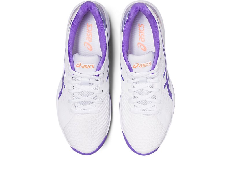 Women's Asics Solution Swift FF Tennis Shoes White/Amethyst Canada | CA3451-489