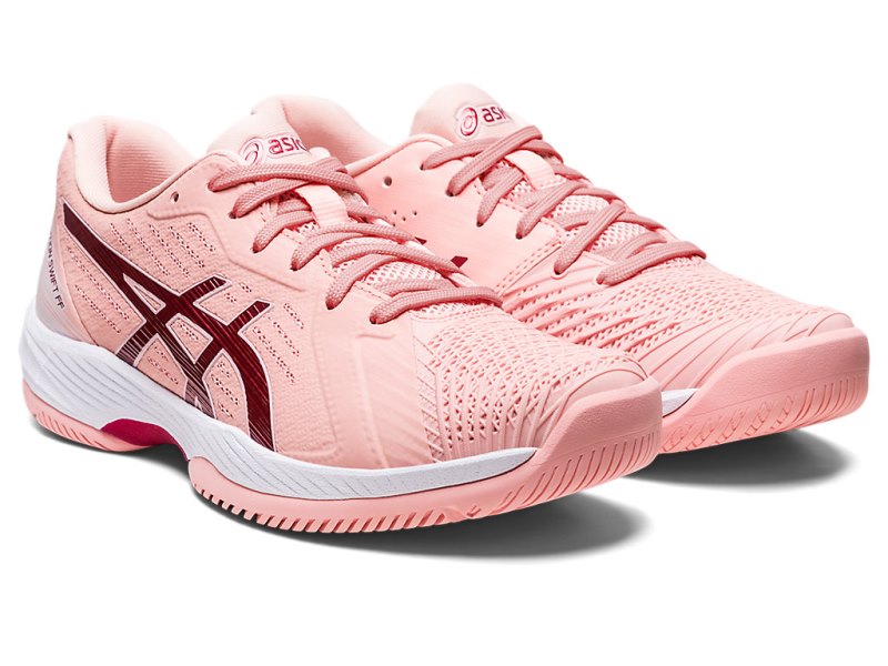 Women's Asics Solution Swift FF Tennis Shoes Frosted Rose/Cranberry Canada | CA8222-615