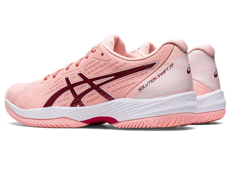 Women's Asics Solution Swift FF Tennis Shoes Frosted Rose/Cranberry Canada | CA8222-615