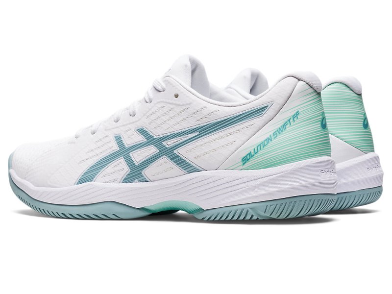 Women's Asics Solution Swift FF Tennis Shoes White/Smoke Blue Canada | CA8659-690