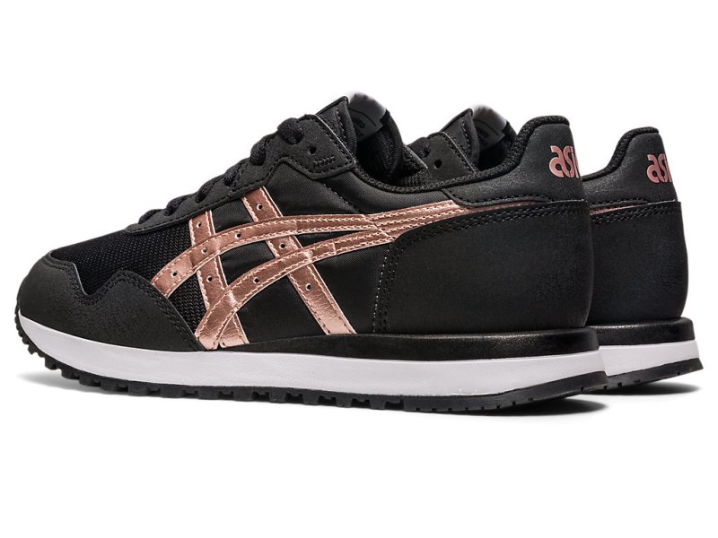 Women's Asics Tiger Runner II Sneakers Black/Rose Gold Canada | CA1219-221