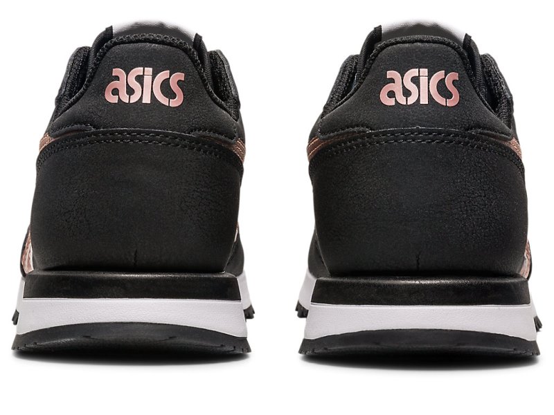 Women's Asics Tiger Runner II Sneakers Black/Rose Gold Canada | CA1219-221