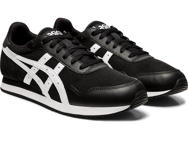 Women's Asics Tiger Runner Sneakers Black/White Canada | CA3251-524