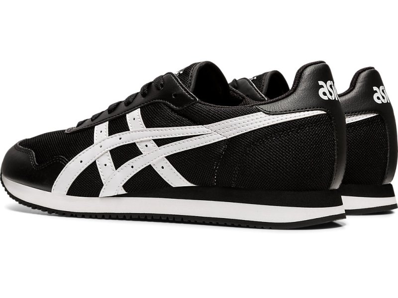 Women's Asics Tiger Runner Sneakers Black/White Canada | CA3251-524